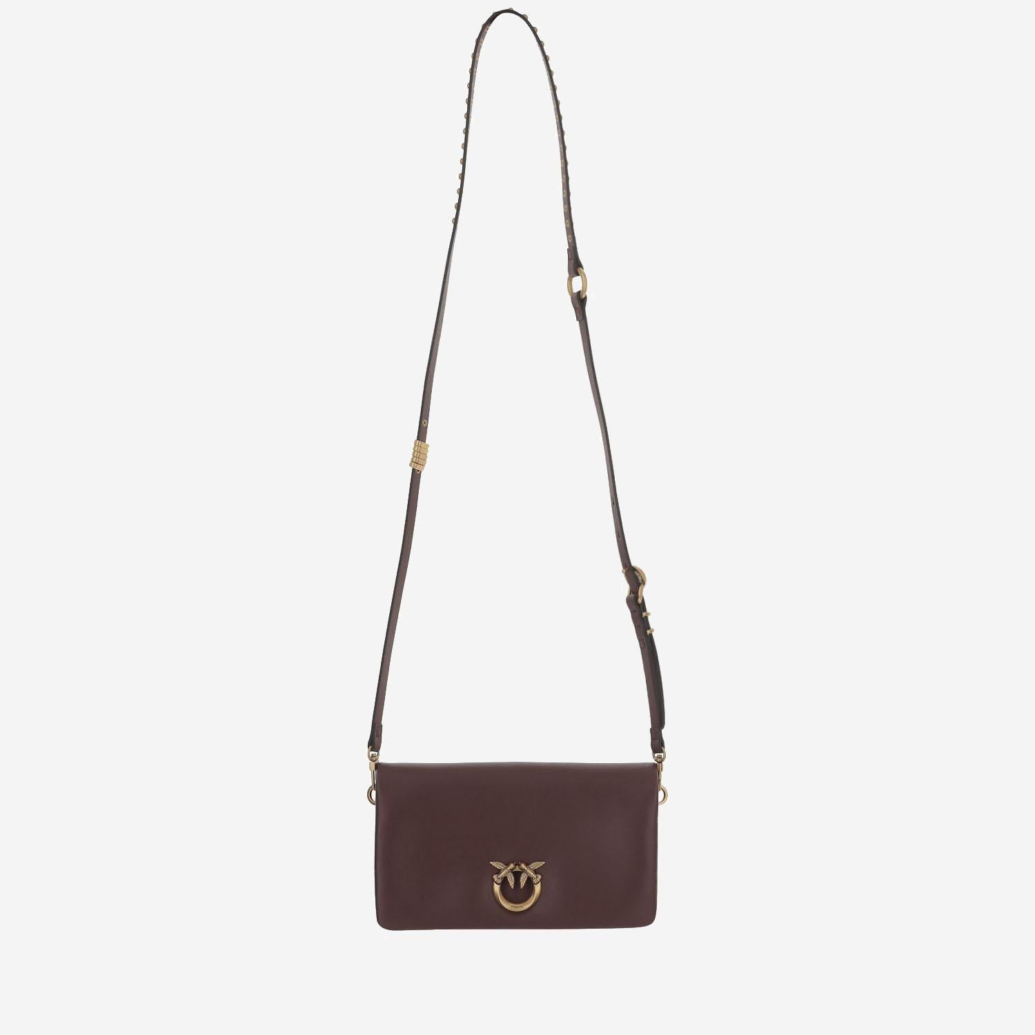 BORSA IN PELLE CON LOGO 106023 A0QOR49Q PINKO 