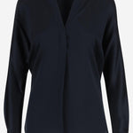 Blusa in raso di seta VR84511926 403CBL VINCE 