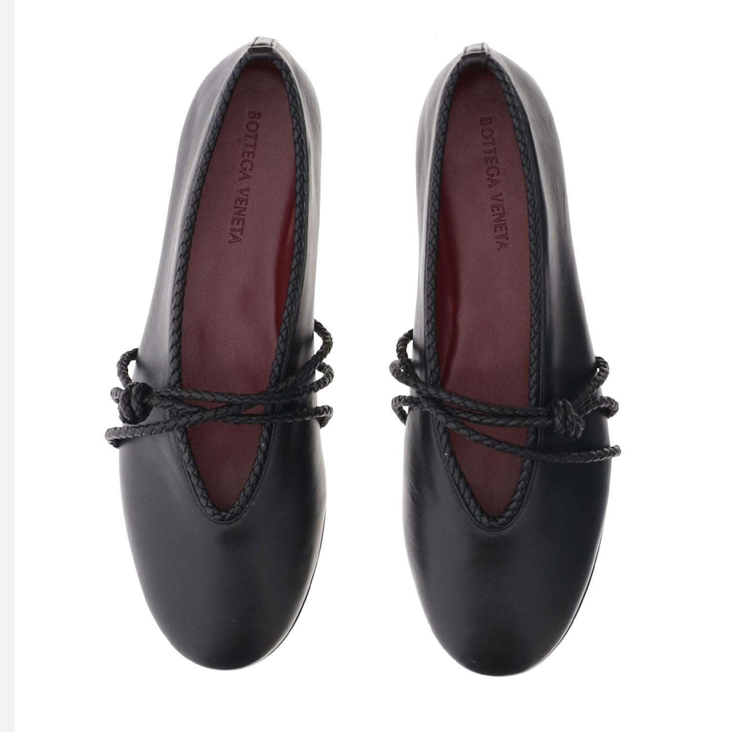 BALLERINE ROSA IN PELLE 855866 VBSD01000 BOTTEGA VENETA 