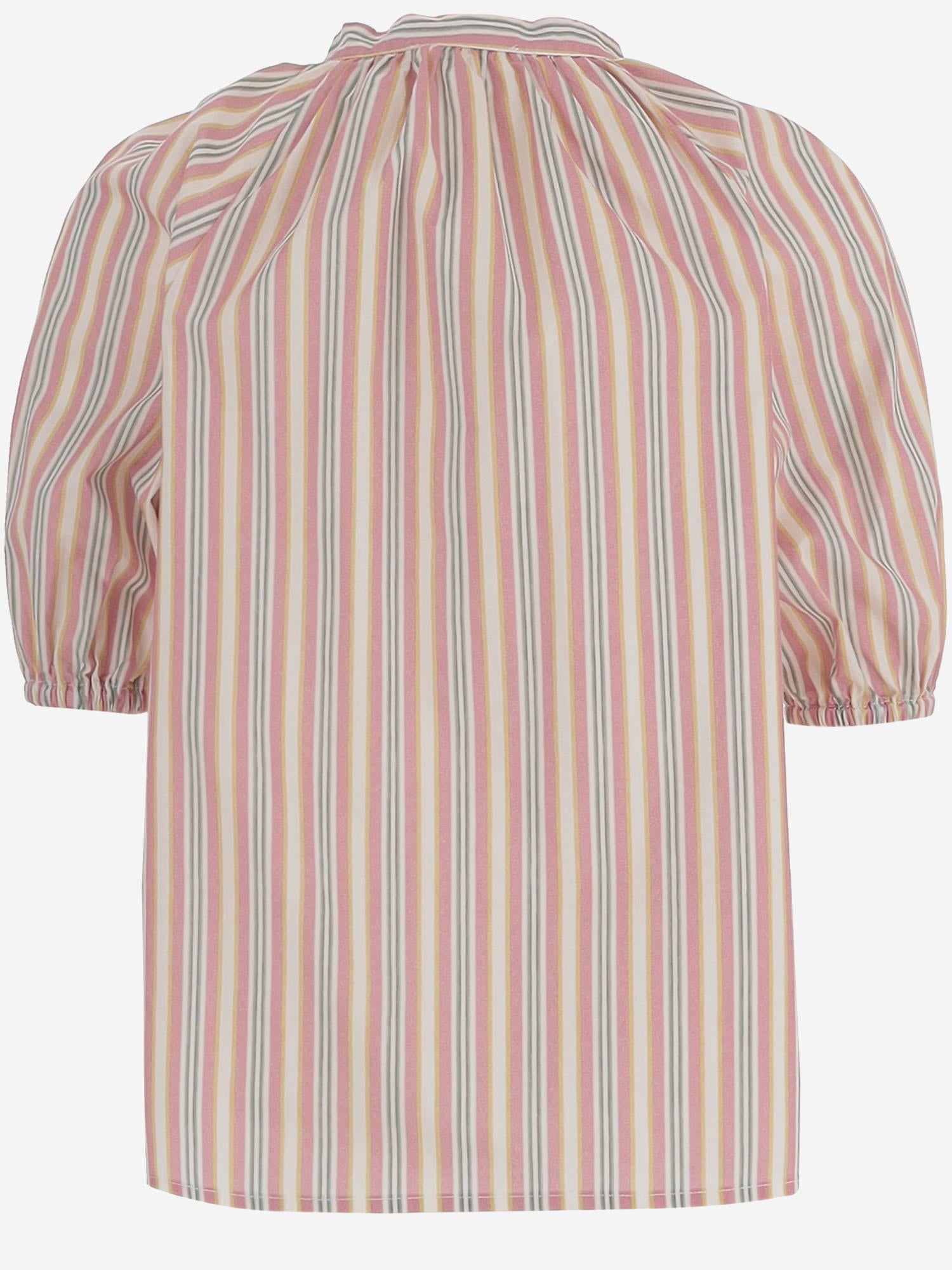 Camicia in cotone stretch a righe 03618171 073 BABE & TESS KIDS 