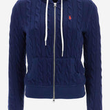 FELPA IN COTONE CON LAVORAZIONE A TRECCE 211959124 001 POLO RALPH LAUREN 