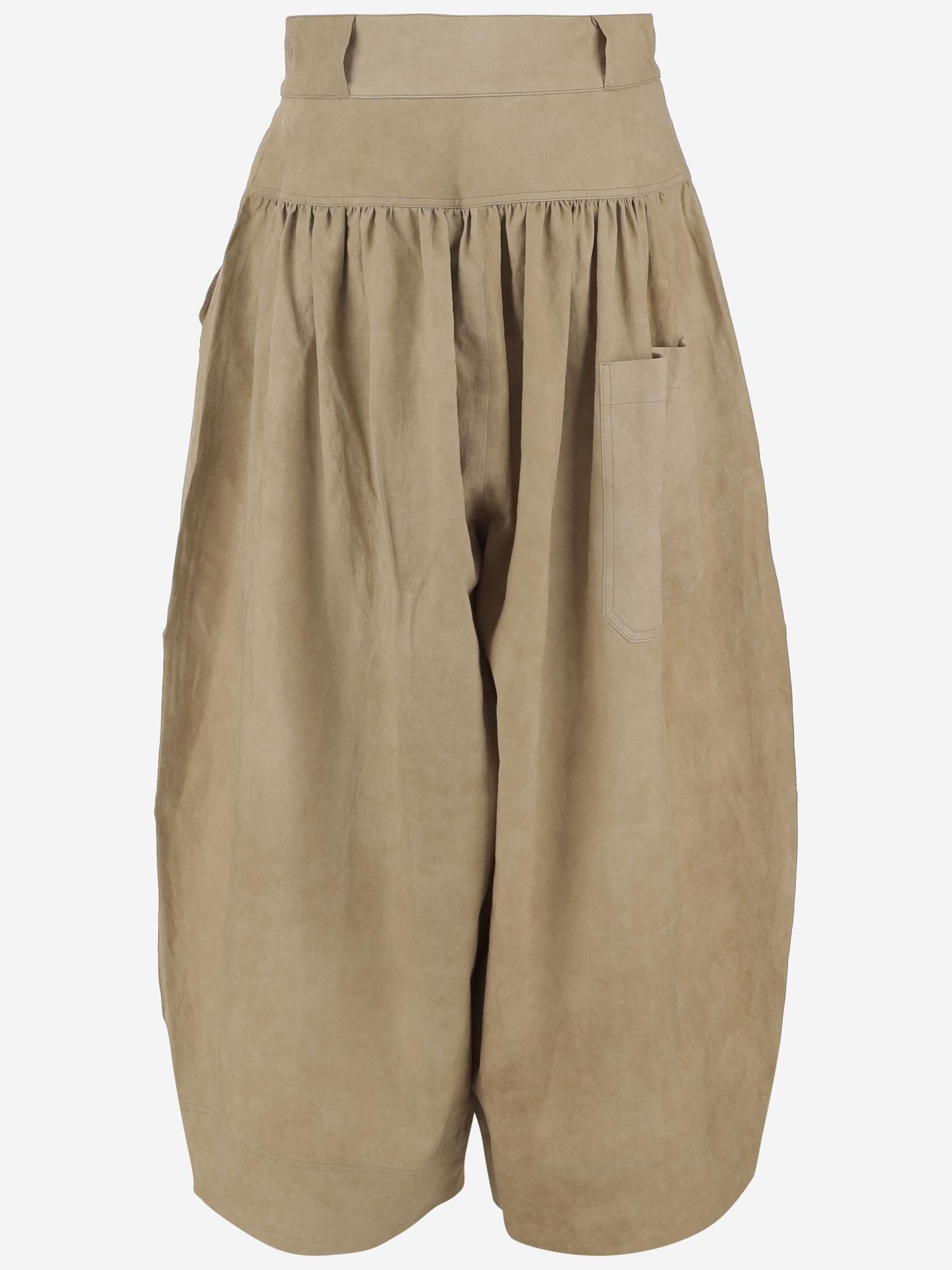 Jeans OVER IN MISTO LINO P039 LCBIBEIGE NICCOLO PASQUALETTI 