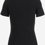 T-SHIRT CON RICAMO LOVE BIRDS IN COTONE STRETCH 106815 A3ALZ99 PINKO 