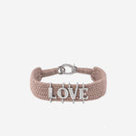 BRACCIALE ALPHA LOVE CON DIAMANTI ALPHA LOVE NUDE SILVIA BINI GIOIELLI 