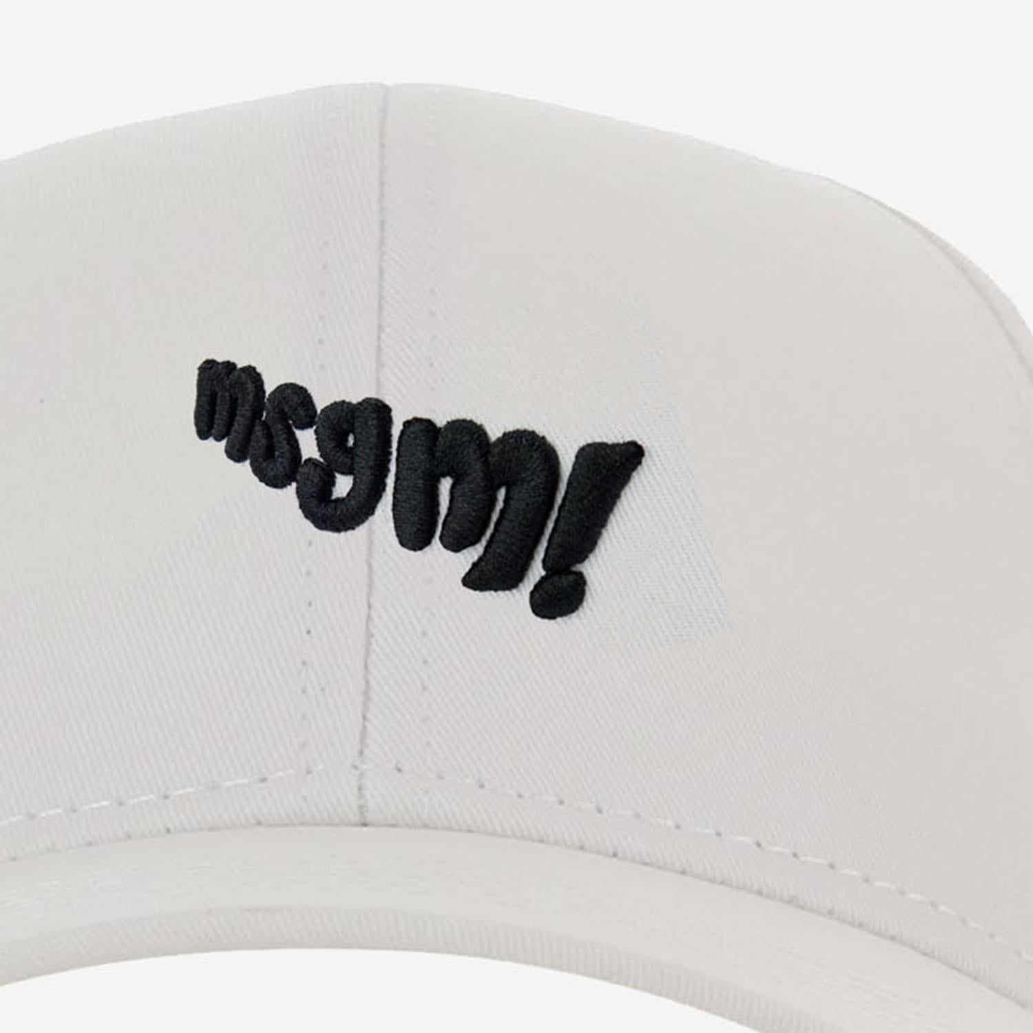 CAPPELLO DA BASEBALL IN COTONE CON LOGO S6MSJUBC219 001 MSGM KIDS 