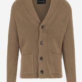 CARDIGAN JACKSON IN LANA STRETCH JACKSON PWI2501CAMEL TAGLIATORE 