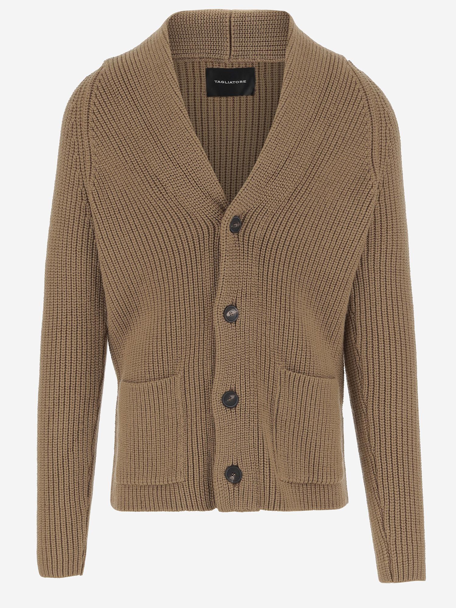 CARDIGAN JACKSON IN LANA STRETCH JACKSON PWI2501CAMEL TAGLIATORE 