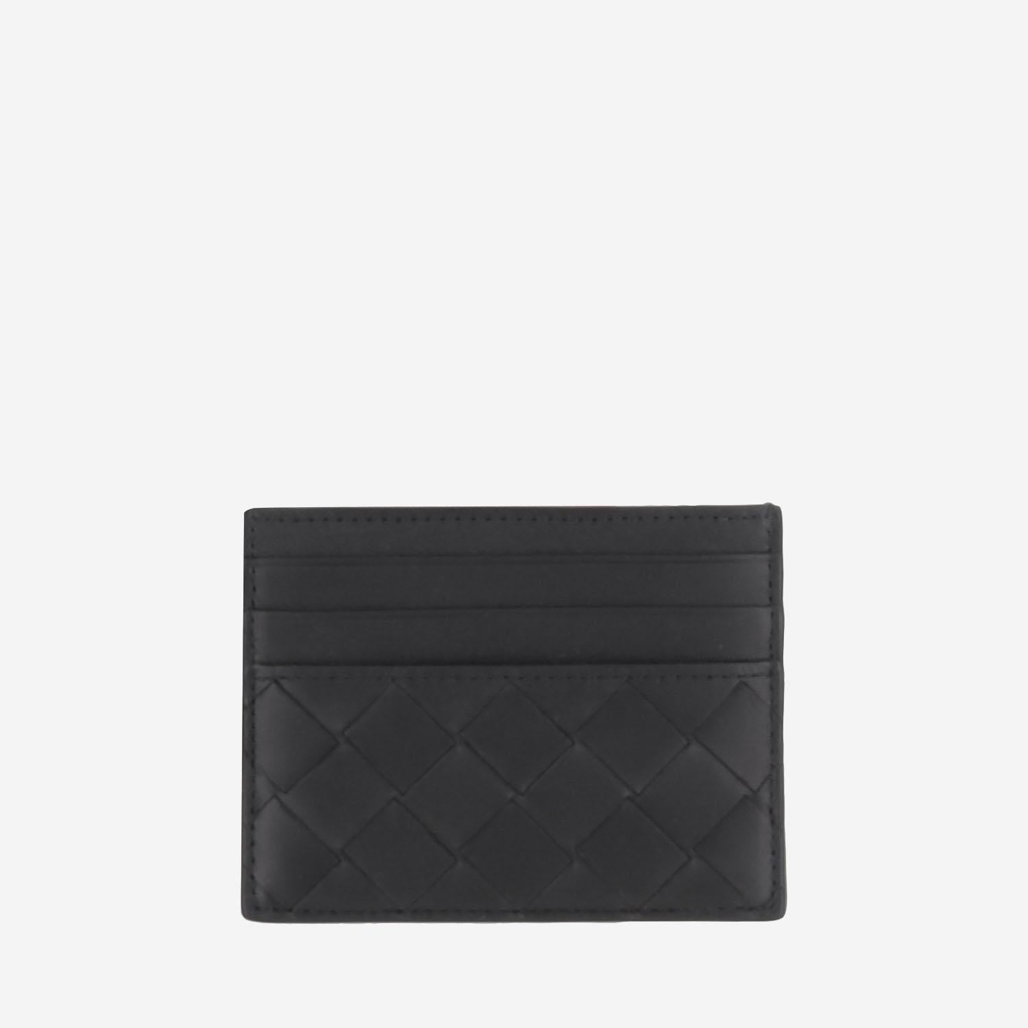 PORTACARTE INTRECCIATO IN PELLE 795612 VCPQ38803 BOTTEGA VENETA 