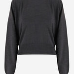 MAGLIONE IN LANA MERINO CON RICAMO LOGO SWW00632AK00299 970 JACQUEMUS 