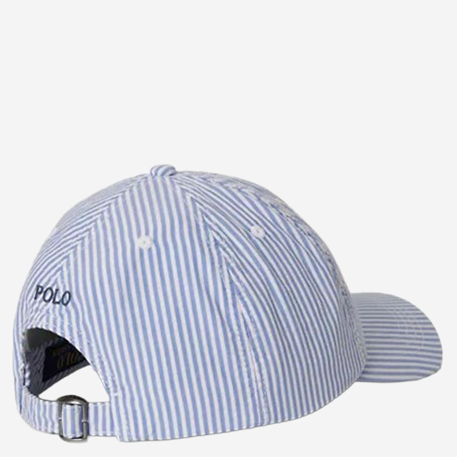 CAPPELLO DA BASEBALL IN COTONE A RIGHE 323B21501 001 POLO RALPH LAUREN KIDS 