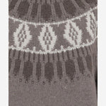 MAGLIONE IN CASHMERE CON MOTIVO GEOMETRICO KNJP24272B 183 ARCH4 