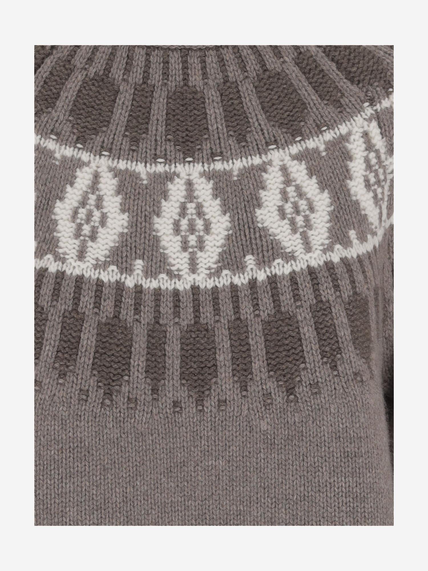 MAGLIONE IN CASHMERE CON MOTIVO GEOMETRICO KNJP24272B 183 ARCH4 
