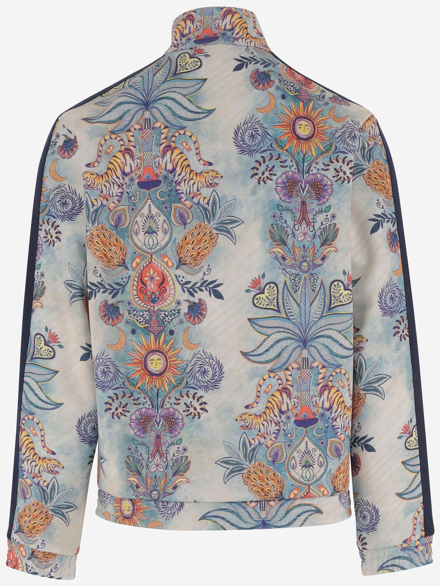 GIACCA IN NYLON STRETCH CON STAMPA FLOREALE 80OAIE11 CF120R86 JUST CAVALLI 