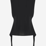TOP SENZA MANICHE IN MISTO CARTA CON PANNELLI LATERALI ALLUNGATI TOW00910AJ00254 990 JACQUEMUS 