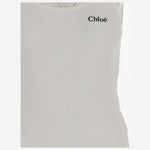CANOTTA IN COTONE CON LOGO CH25SJH12180 101 CHLOE 