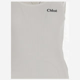 CANOTTA IN COTONE CON LOGO CH25SJH12180 101 CHLOE 