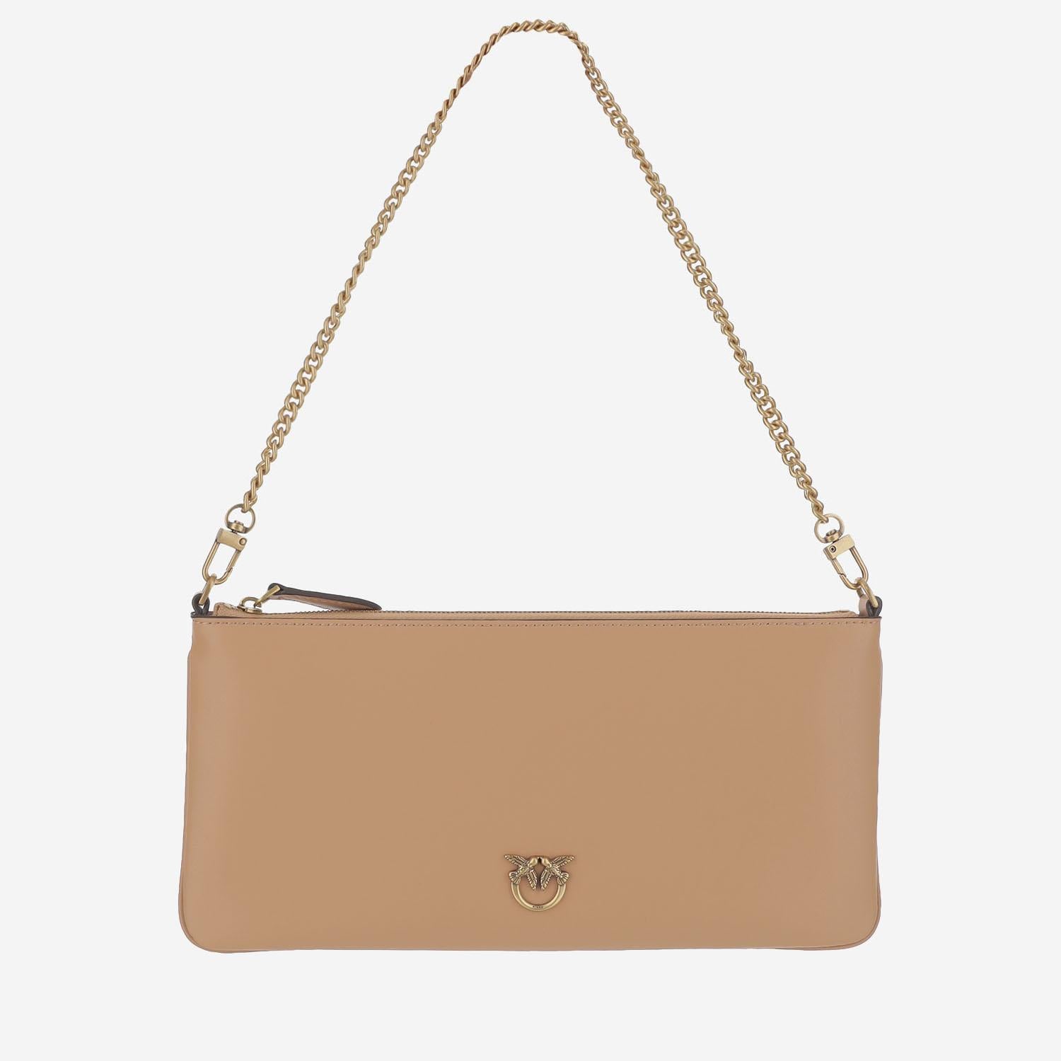 POCHETTE IN PELLE CON LOGO 102747 A0F1C79Q PINKO 