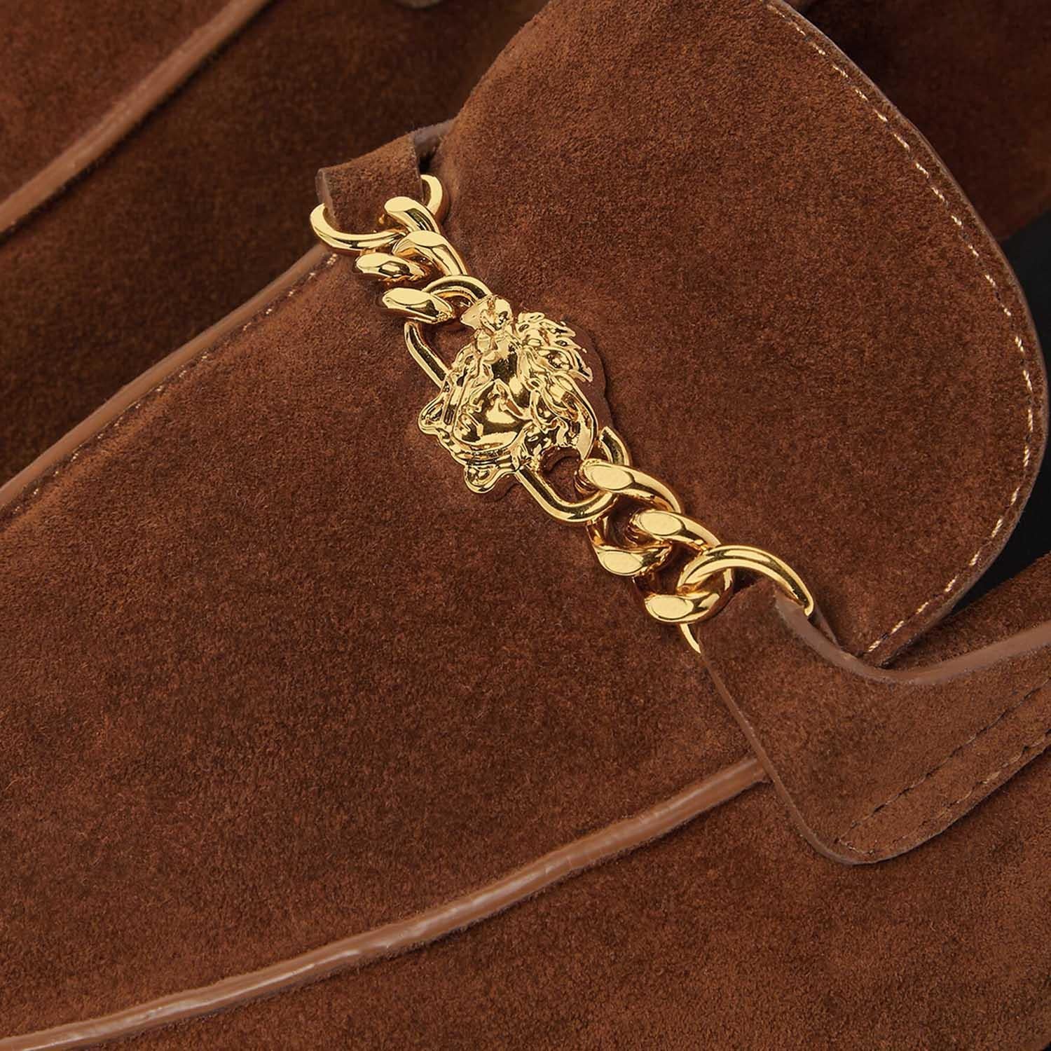 MOCASSINI MEDUSA IN PELLE SCAMOSCIATA 1023348 1A098921NG8V VERSACE 