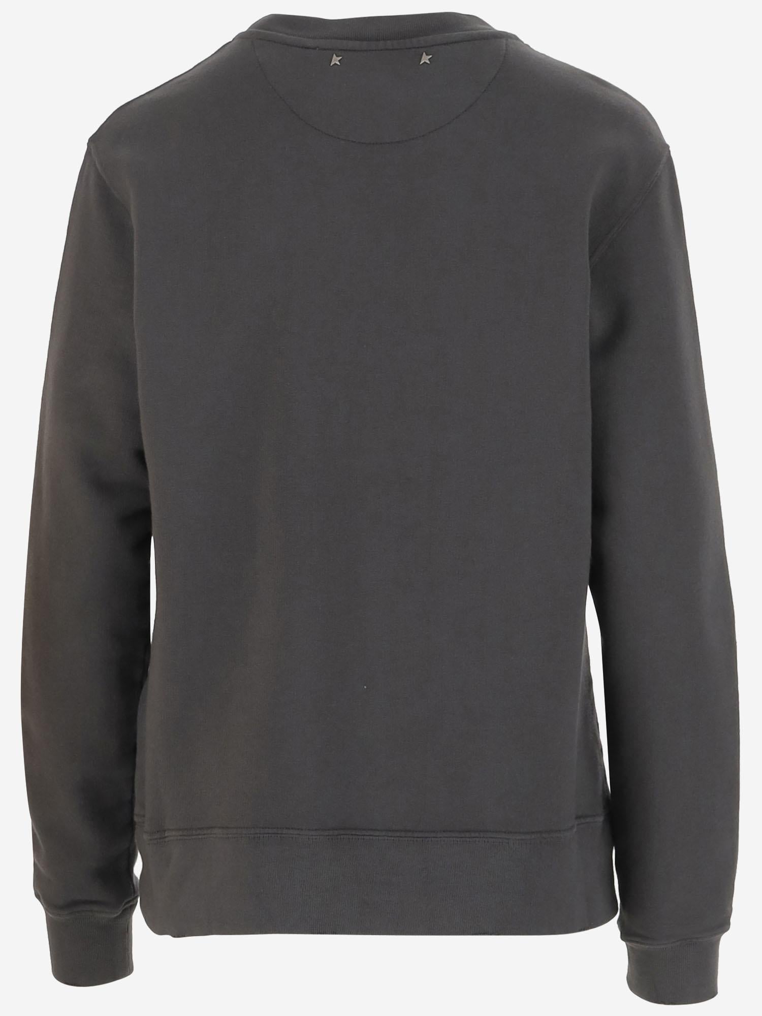 FELPA IN COTONE CON CRISTALLI GWP01223 P00067260318 GOLDEN GOOSE 