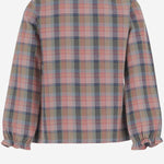 CAMICIA IN COTONE CON MOTIVO A QUADRI DIVA 12 NICOLETTA FANNA KIDS 