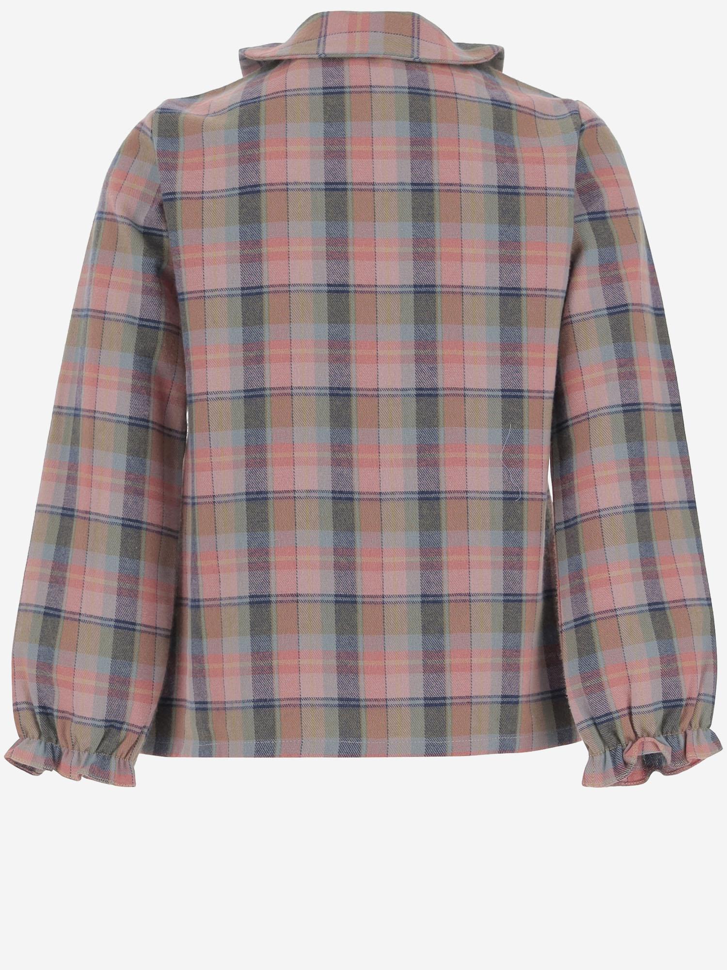 CAMICIA IN COTONE CON MOTIVO A QUADRI DIVA 12 NICOLETTA FANNA KIDS 