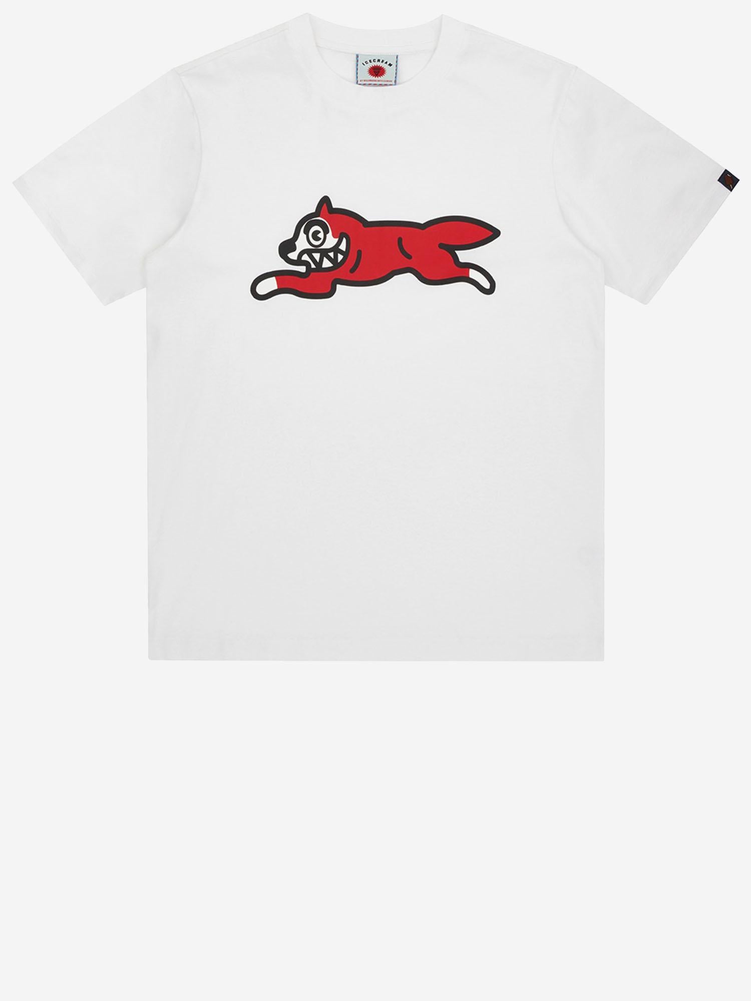 T-SHIRT IN COTONE CON LOGO IC23449 WHITE ICECREAM 