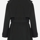 TRENCH USUAIA IN LANA VERGINE 10601W4255 BLK THE ROW 