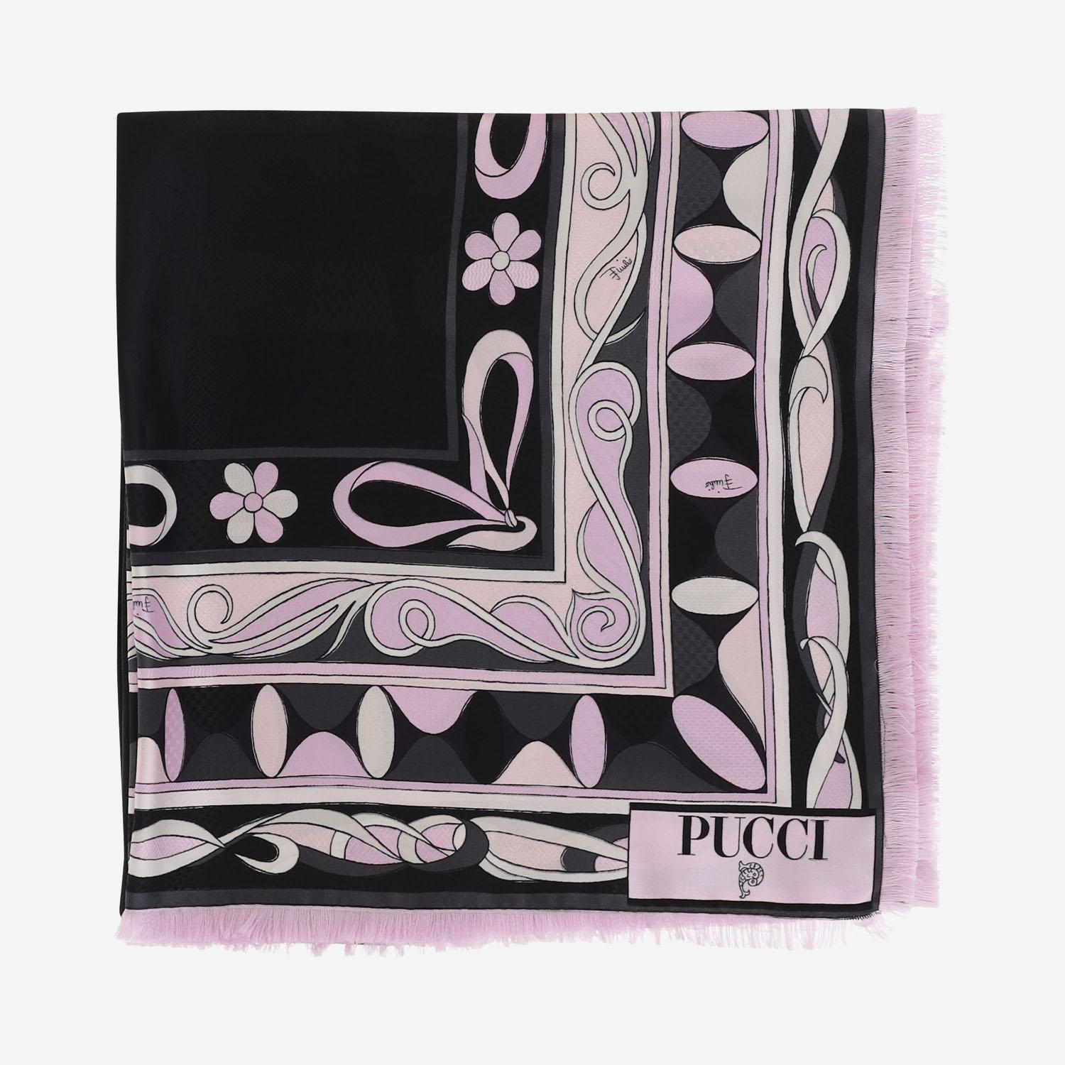 Foulard in seta con stampa 5UGB80 5UC221 EMILIO PUCCI 