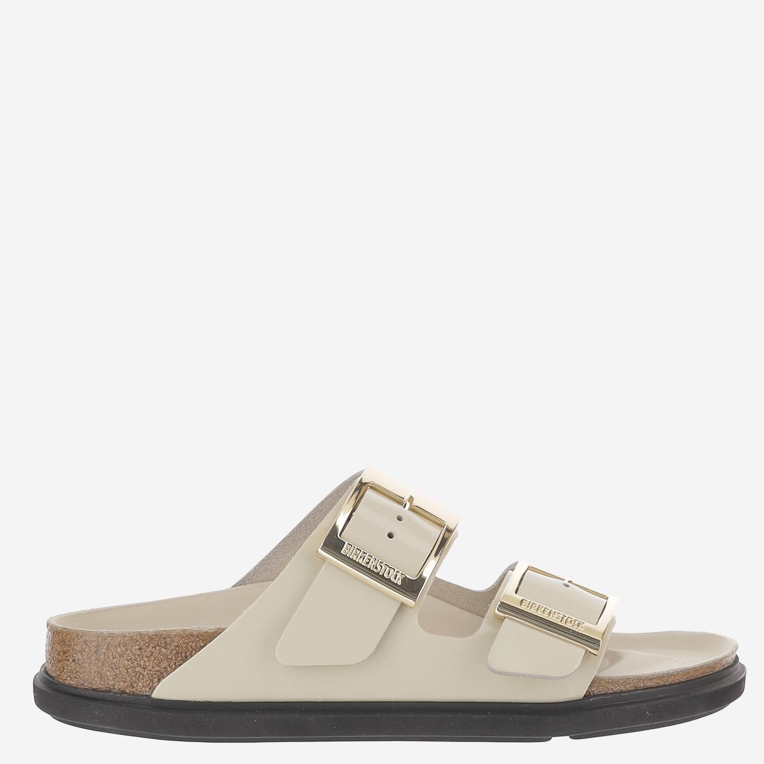 ARIZONA DROPPLED BUCKLE IN PELLE 1031809 ECRU BIRKENSTOCK 