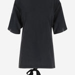 T-SHIRT NERA IN COTONE 831584 TSVC11041 BALENCIAGA 