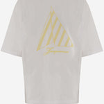 T-SHIRT IN COTONE CON LOGO TSU00321AJ00285 1NH JACQUEMUS 