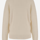 MAGLIONE IN CASHMERE 6252K21148 ECRU CARVEN 