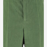 PANTALONI IN COTONE E LINO CON FONDO IN JACQUARD 6V3RBJ74AM2 LR1 VALENTINO 