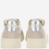 SNEAKERS MEDALIST LOW IN PELLE AULWLS74 WHTSILVER AUTRY 