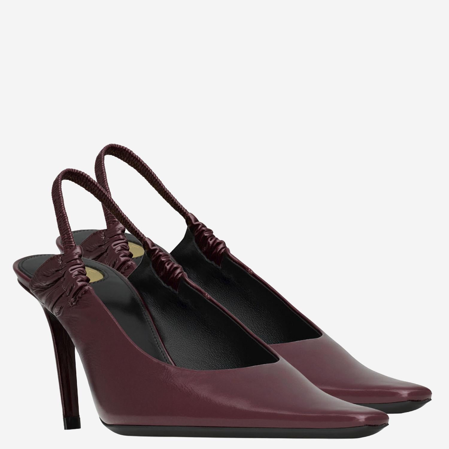 DÉCOLLETÉ ANNE-MARIE IN PELLE 841183 AAEHI6629 SAINT LAURENT 