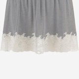 GONNA IN SETA RICICLATA CON BORDO IN PIZZO MG2644 19E1F0031 MIU MIU 