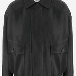GIUBBOTTO IN PELLE CON COLLETTO CLASSICO 842948 YCNX21628 SAINT LAURENT 