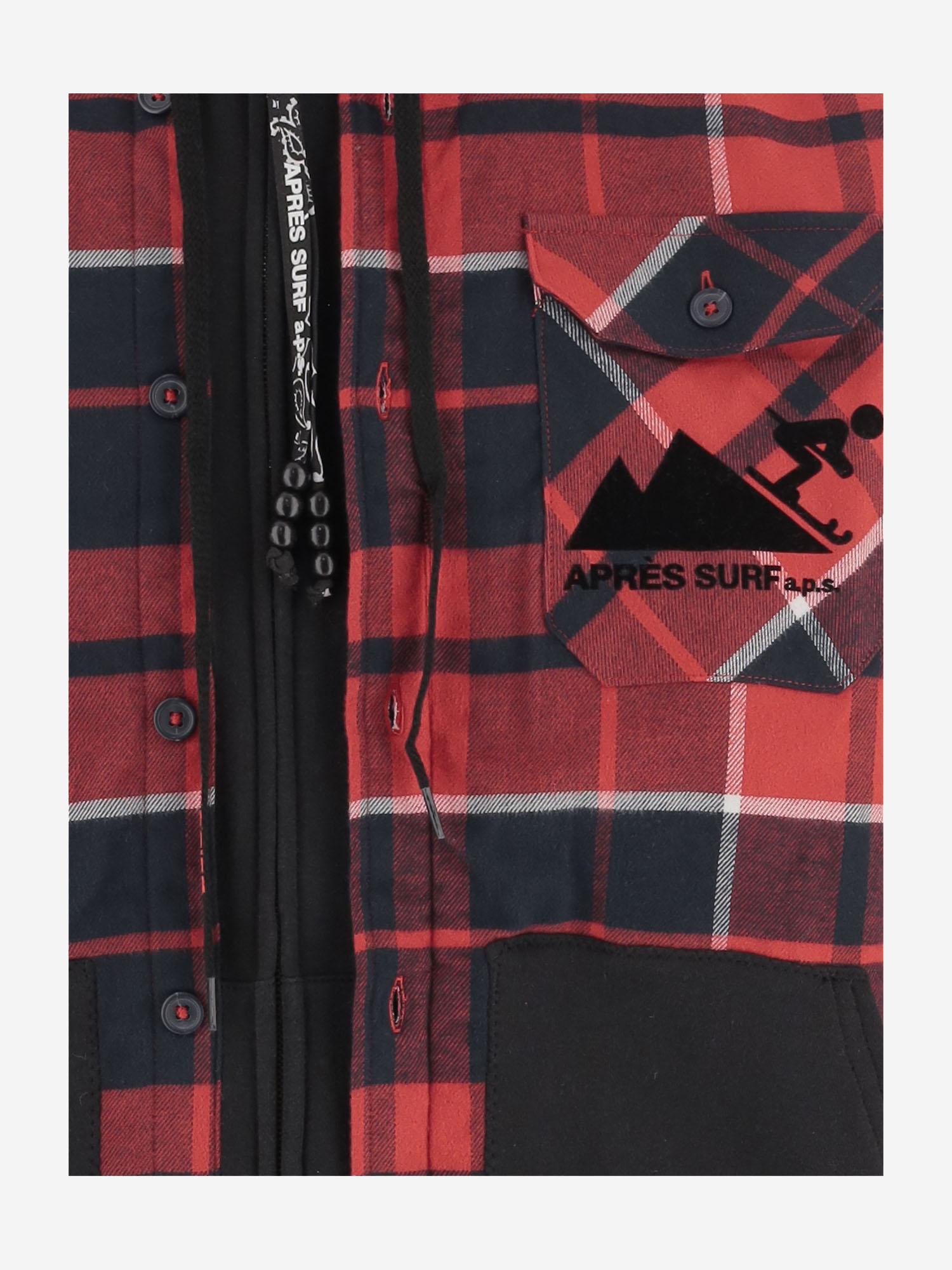 GIACCA IN MISTO COTONE CON STAMPA POSTERIORE 03GUSTAVOVERSHIRT RED APRES SURF 