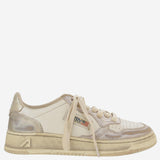 SNEAKERS MEDALIST LOW SUPER VINTAGE AVLWMT10 METALLEATSILVPLAT AUTRY 