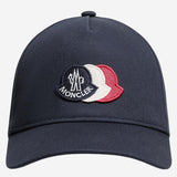 CAPPELLO DA BASEBALL IN COTONE CON LOGO TRICOLORE 3B000010U082 742 MONCLER ENFANTS 