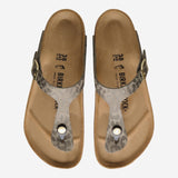 SANDALI GIZEH RIVET CONM MOTIVO ANIMALIER 1032026 GRAYTAUPE BIRKENSTOCK 