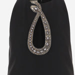 ABITO IN LANA E SETA CON APPLICAZIONE A MOTIVO SERPENTE 8B0VAKD5 1CFCRC VALENTINO 