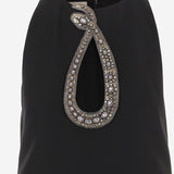 ABITO IN LANA E SETA CON APPLICAZIONE A MOTIVO SERPENTE 8B0VAKD5 1CFCRC VALENTINO 