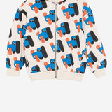 FELPA CON CAPPUCCIO IN COTONE CON STAMPA B225AC049  BOBO CHOSES KIDS 