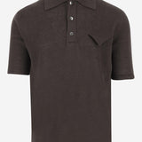 Polo in lino leggero 740733 V2X001274 BOTTEGA VENETA 
