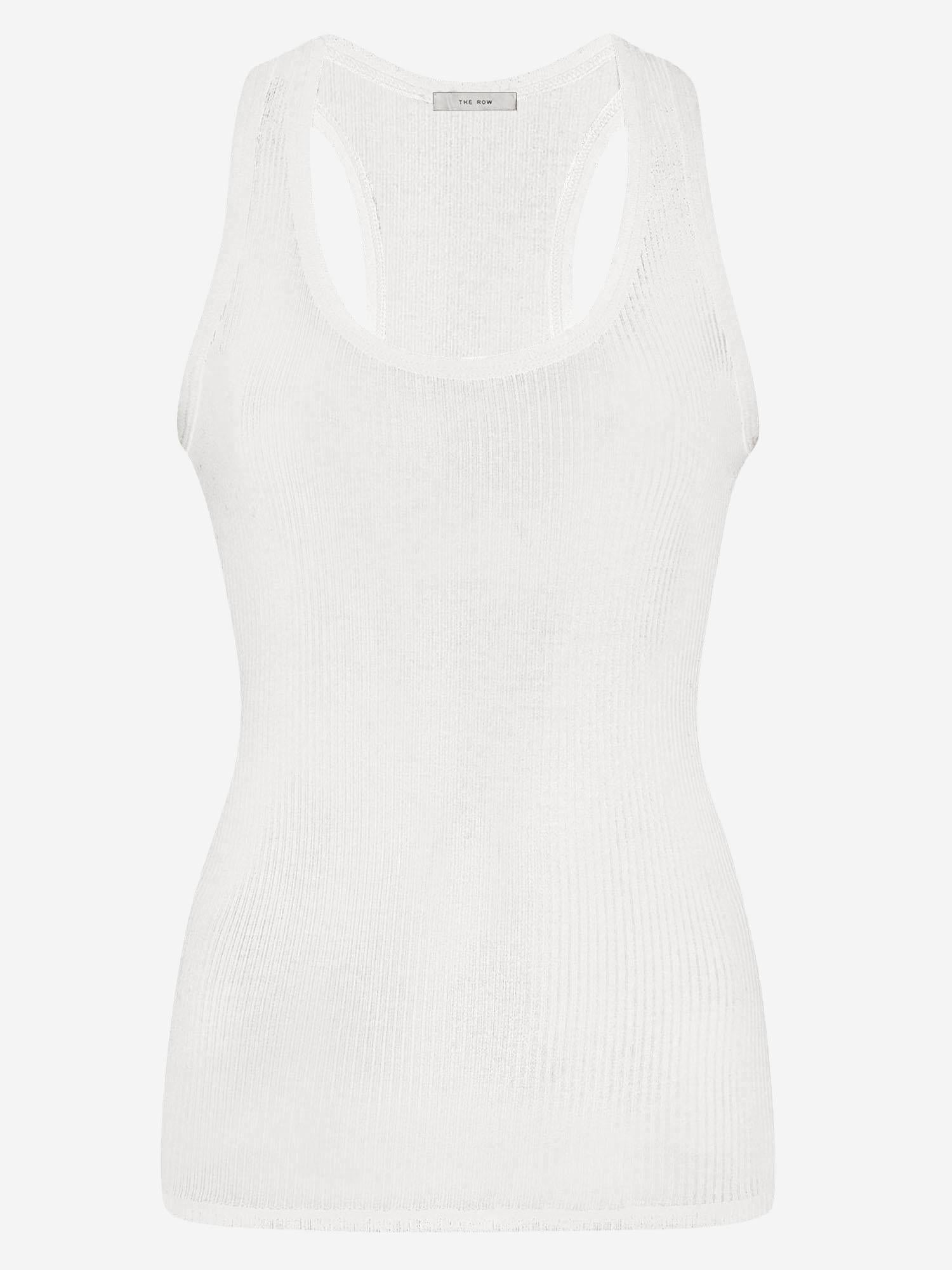 CANOTTA CENDREA IN COTONE 10977K776 WHT THE ROW 