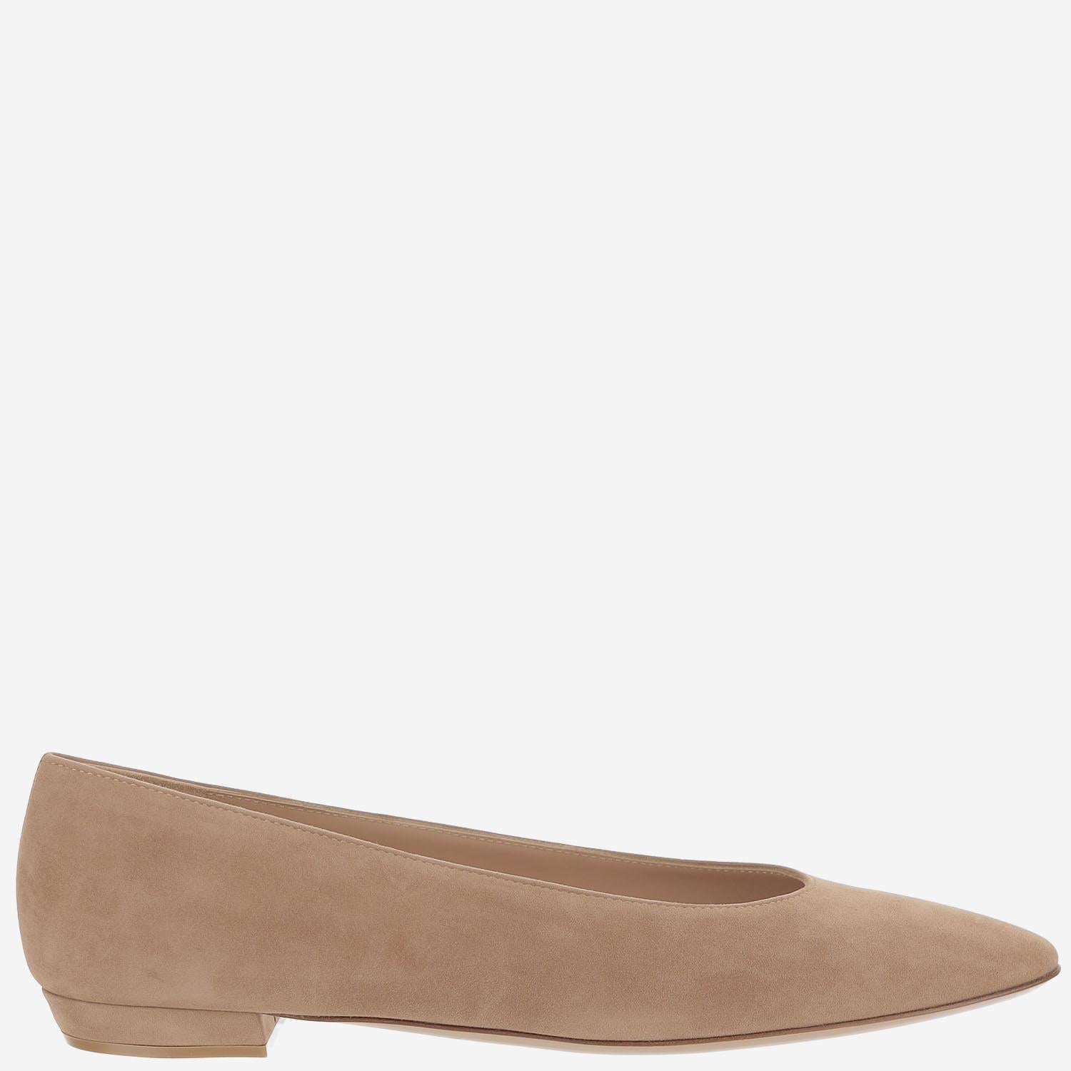 BALLERINE IN SUEDE G22334 10RICCAMPRALINE GIANVITO ROSSI 