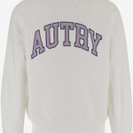 FELPA IN COTONE CON LOGO SWPX036W JERSEYWHITE AUTRY 