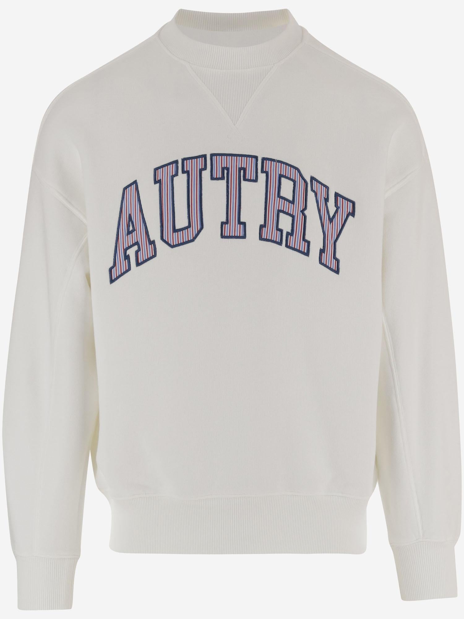 FELPA IN COTONE CON LOGO SWPX036W JERSEYWHITE AUTRY 