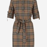 ABITO IN COTONE CON MOTIVO CHECK 8085647 ARCHIVE BEIGE IP CHK BURBERRY 